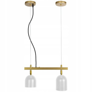 Lampa Sufitowa Wisząca Złota Gold Elegancka 2x E27