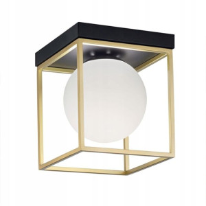 Lampa Sufitowa Plafon Metalowa Black Gold Złota