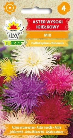 Toraf Nasiona Aster wysoki igiełkowy MIX Kolorów