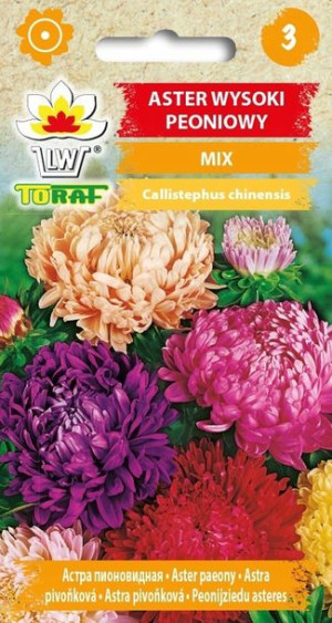 Toraf Nasiona Aster wysoki peoniowy mix 1g