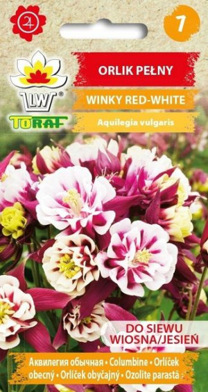 Toraf Nasiona Orlik ogrodowy Winky Red-White