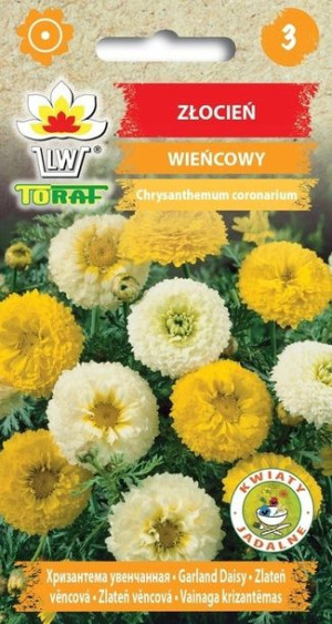 Toraf Nasiona Złocień wieńcowy biało-żółty 1g
