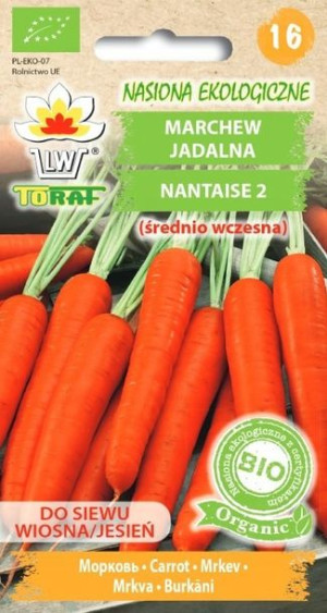 Toraf Nasiona Ekologiczne Marchew Nantaise 2 BIO