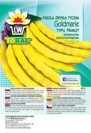 Toraf Nasiona Fasola Goldmarie Mamut 100g Duże opk