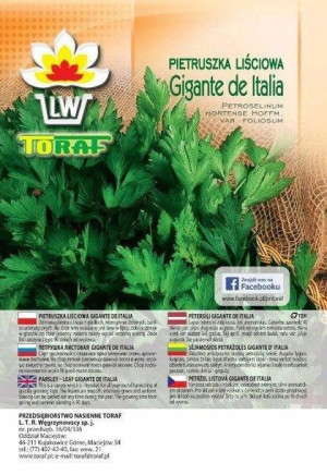 Toraf Nasiona Pietruszka Gigante de Italia 100g