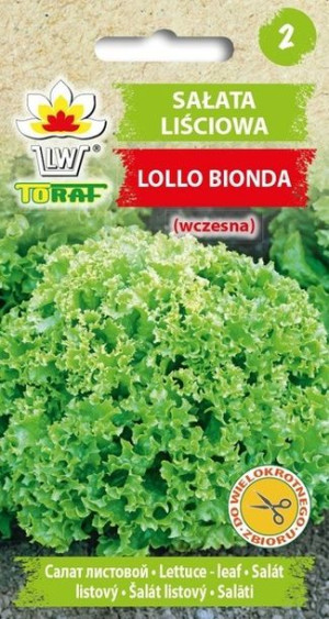 Toraf Nasiona Sałata liściowa Lollo Bionda 1g