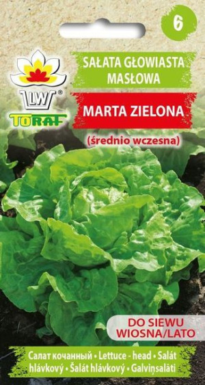 Toraf Nasiona Sałata masłowa MARTA ZIELONA 1g