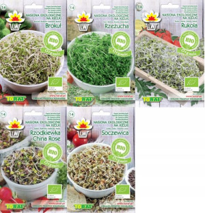 Zestaw Nasion BIO ORGANIC na KIEŁKI Ekologiczne