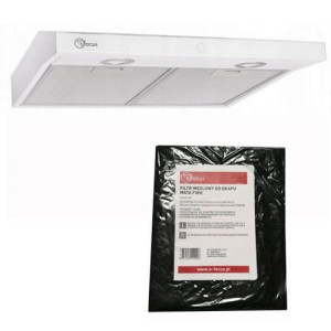 Okap Pochłaniacz kuchenny BIAŁY 60cm Modo Slim PANEL DOTYKOWY Podszafkowy