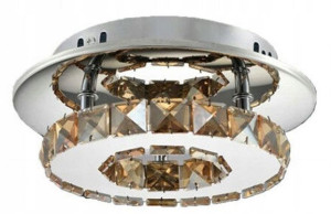 Lampa Sufitowa Kryształowa Plafon Glamour 8w