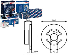 Tarcze Hamulcowe 2szt. Bmw 5 (e28) 6 (e24) 2.8/3.4
