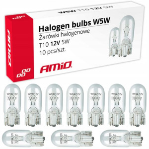 Żarówki Halogenowe W5w T10 5w W2.1x9.5d 12v 10szt