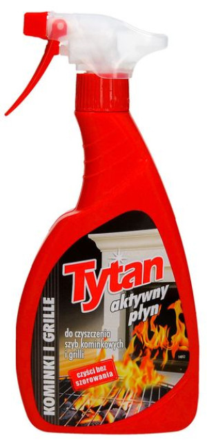 Tytan Płyn do czyszczenia szyb kominkowych i grilli spray 500g