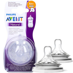 Avent Natural Smoczek Do Butelek Szybki 2szt