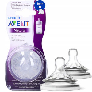Avent Natural Smoczek Na Butelkę Do Kaszki 2 Szt