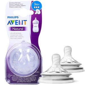Smoczek Antykolkowy Do Butelki Avent Natural 3m+