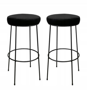 2x Hoker niski taboret barowy 66 metalowy loft 1P