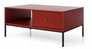 Ława stolik kawowy 104cm oryginalny loft bordo MON