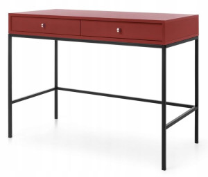Toaletka konsola 104 elegancka bordowa loftowa MON