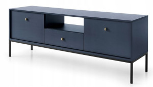 Stolik RTV szafka granatowa 154 cm elegancka MON