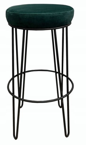 Hoker niski taboret barowy metalowy loft wys 66 4P