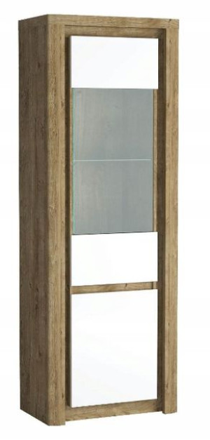 Witryna nowoczesna przeszklona LED 70 cm LV4
