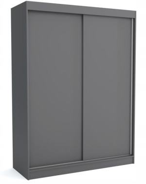 Szafa 160 cm szara antracyt przesuwna 2 drzwi ML