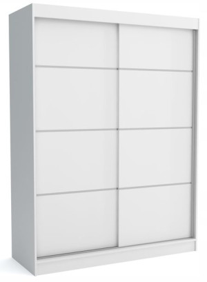 Szafa dwudrzwiowa przesuwna 160 cm biała mat ML