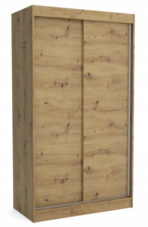 Szafa 120 cm dąb artisan przesuwna dwudrzwiowa ML