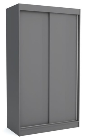 Szafa 120 cm szara antracyt przesuwna 2 drzwi ML