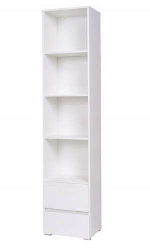 Regał wąski 45 cm CS-1 biały mat
