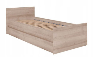 Tanie młodzieżowe łóżko 90cm CS-8 dąb sonoma
