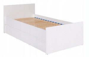 Tanie młodzieżowe łóżko 90cm CS-8 biały mat