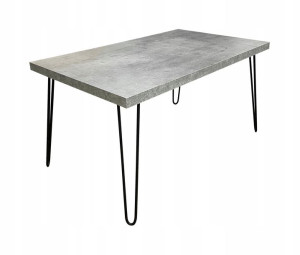 Stolik kawowy loft ława 100x60 beton nogi hairpin