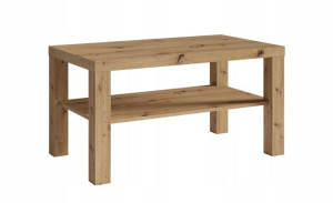 Ława z półką stolik kawowy 115 x 65 dąb artisan