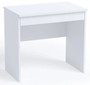 Małe biurko komputerowe / toaletka 80 cm biały mat