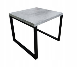 Ława stolik kawowy loft 60x60 metalowe nogi beton