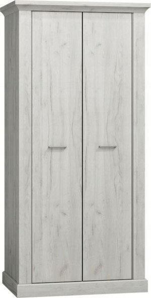 Szafa dwudrzwiowa 107 cm kraft biały APO16