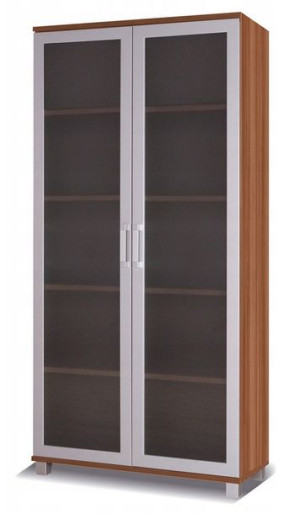 Regał szkło dwudrzwiowy 100cm śliwa wallis X22