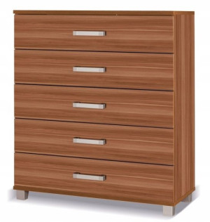 Komoda 5 szuflad szeroka 100 cm śliwa wallis X20
