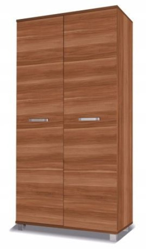 Szafa 2 drzwi 100cm kasztan śliwa biały system X2