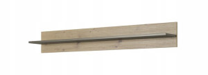 Półka wisząca 138 cm dąb artisan szary grafit AR10