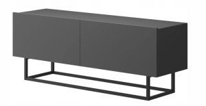 Stolik RTV 120 szafka GRAFIT loft czarne nogi E10