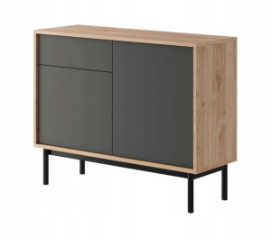 Komoda 104 grafit czarne nogi industrialna loft B8