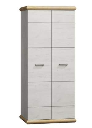 Szafa dwudrzwiowa 87 cm kraft złoty + biały KR1