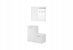 Garderoba lustro 80 cm BIAŁA lub SONOMA tania PM5