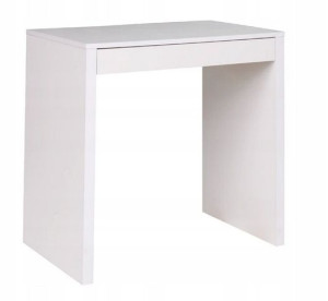 Tanie małe biurko toaletka 80 cm sonoma biały
