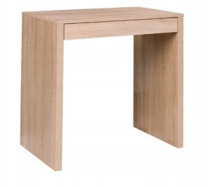 Tanie małe biurko toaletka 80 cm sonoma biały