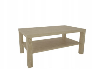 Ława z półką stolik kawowy 115 x 65 dąb sonoma