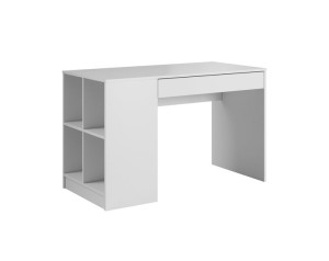 Biurko z półkami 120 x 60 biały mat